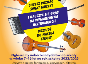 Rekrutacja do PSM I i II st. im. prof. Tadeusza Wrońskiego w Tomaszowie Mazowieckim