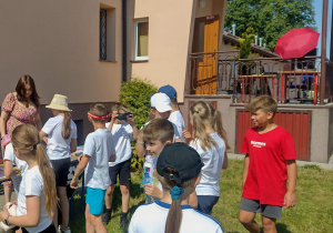 Uczniowie podczas pogadanek profilaktycznych