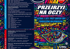 Plakat informujący o wydarzeniach 30 Finału WOŚP w Tomaszowie Maz.