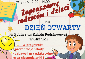 plakat Dzień Otwarty w PSP w Glinniku