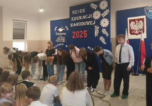 spektakl Szkolnego Teatrzyku "Myślnik" pt.: "Sekret"