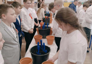 część praktyczna warsztatów - sadzenie roślin