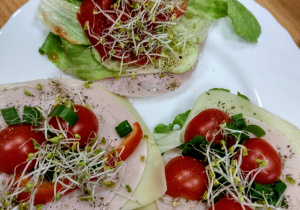 Kanapki przygotowane przez uczniów