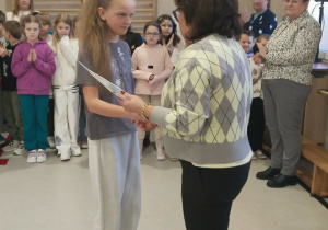 Oliwia Witek kl. IV - średnia ocen 5.07