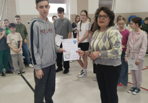 Wojciech Misiak kl. VIII - 100% frekwencja