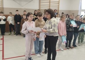 Marcelina Grabowska kl. V - 100% frekwencja