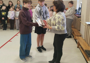 Antoni Zimnicki kl. VIII - stypendysta; średnia ocen 5.08