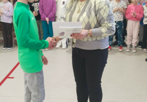 Jan Kagankiewicz kl. V - stypendysta; średnia ocen 5.0