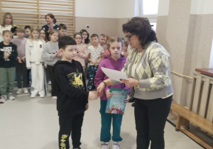 Marcel Woźniak kl. II - wyróżnione w nauce i zachowaniu