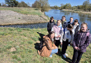 Widok na rzekę Pilicę do której wprowadzona jest oczyszczona woda