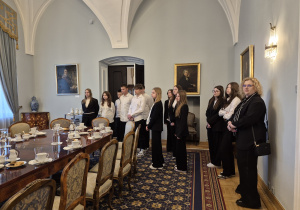 Sala błękitna w Pałacu Prezydenckim
