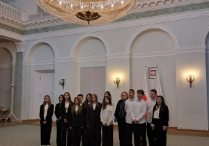 Sala kolumnowa w Pałacu Prezydenckim
