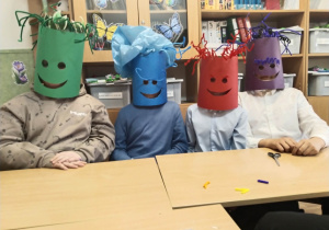 aktorzy w maskach