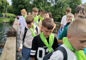 Litwa - wieś Troki - most na Jeziorze Gelwe