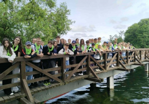 Litwa - na moście Jeziora Gelwe, w drodze do zamku