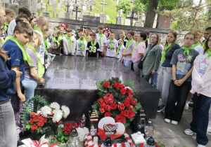 Litwa - Wilno - Cmentarz na Rossie - mogiła matki Józefa Piłsudskiego, w której pochowano serce Józefa Piłsudzkiego