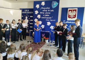 podziękowania uczniów kl. VIII dla wychowawczyni -pani Agnieszki Polus