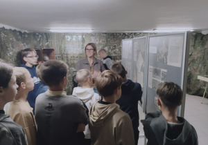 zwiedzanie wystawy "Ich historie, nasza pamięć"