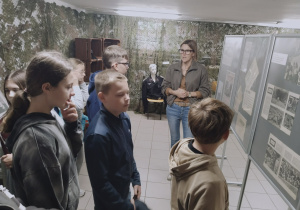 zwiedzanie wystawy "Ich historie, nasza pamięć"